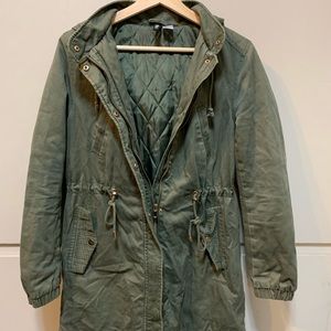 Army green parka